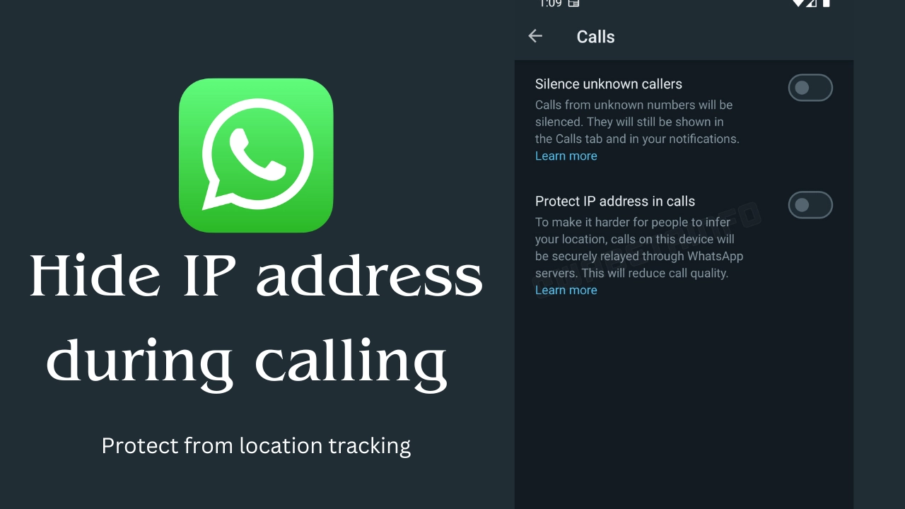 Hide ip adress during call 1