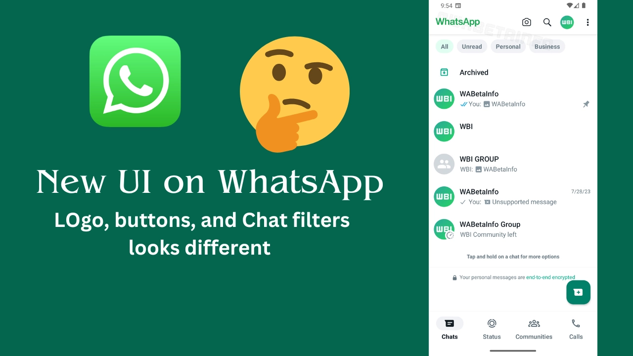 New UI on WhatsApp 1