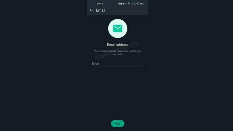New email adress protection whatsapp