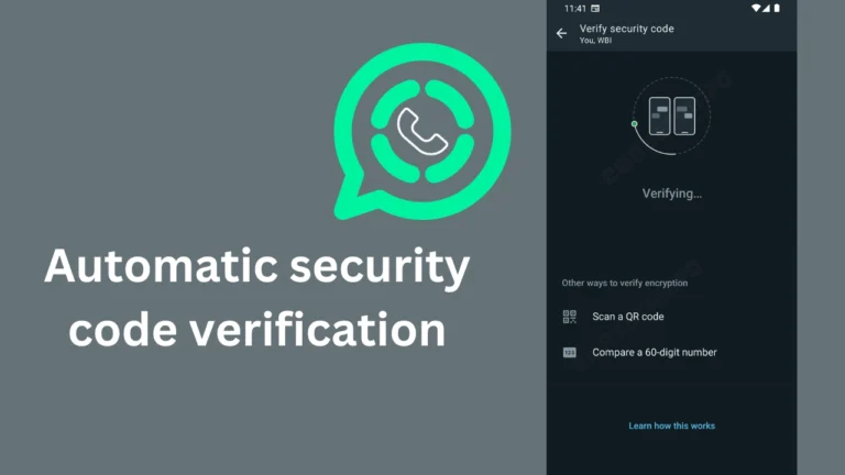 Automatic security code verification