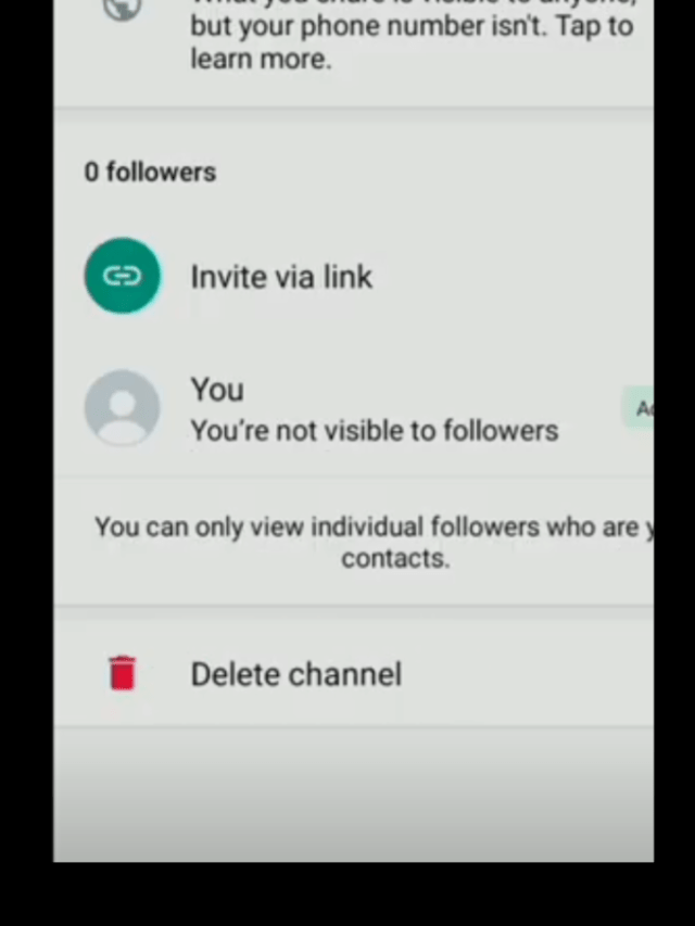 how to delete WhatsApp channels